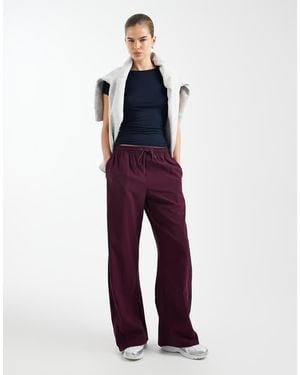 Cotton On Barrel Plush Barrel jogger Joggers - Red