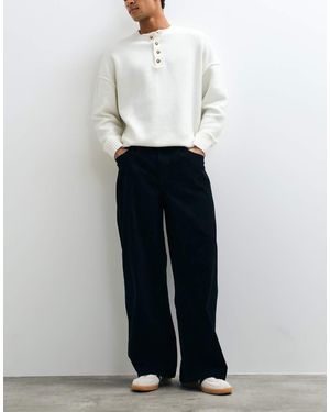 ASOS Loose Corduroy Trousers - White