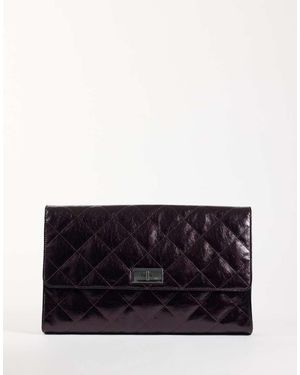 ASOS Large Quilted Clutch Bag - Black