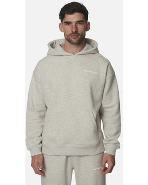 Good For Nothing Oversized Cotton Rich Pullover Hoodie - Grey