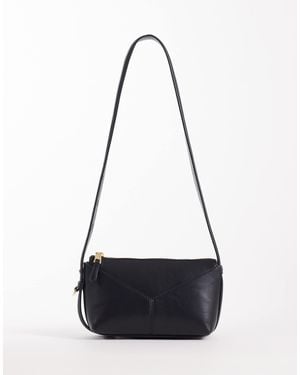 Mango Structured Cross Body Bag - White