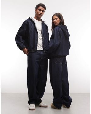 Collusion Unisex-antifit-jeans - Blau