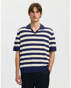 SELECTED Polo De -Azul