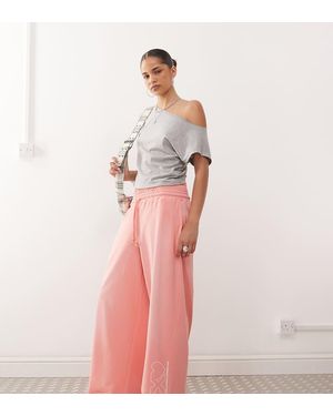 Collusion Relaxed Cx Washed Joggers - Pink