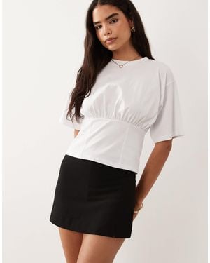 ASOS Mini Pelmet Skort With Split - White
