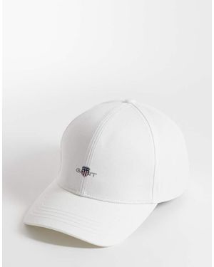GANT Sheild Logo Cotton Twill Cap - White