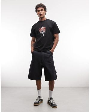 X-Large Carpenter Baggy Denim Jorts - Multicolour