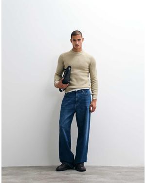 Blend Chunky Knit Jumper - Blue