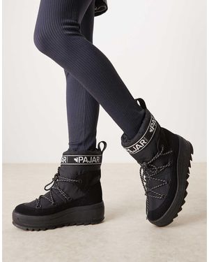 Pajar Botas De Nieve Negras Galaxy De - Negro