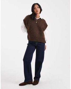 Miss Selfridge Straight Leg Jean - Blue