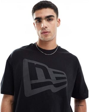 KTZ Oversized T-Shirt Met Vlaglogo - Zwart