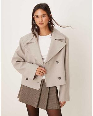 ASOS Short Formal Trench Coat - Natural
