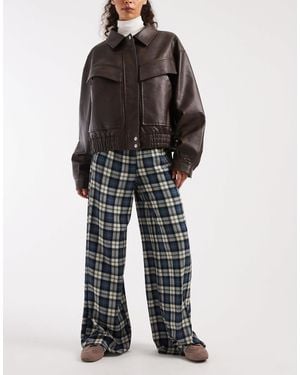 ASOS Wide Leg Pull On Pants - Black