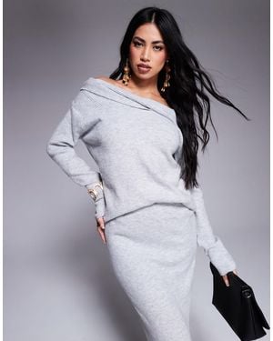 Kaiia – exklusiver pullover - Grau