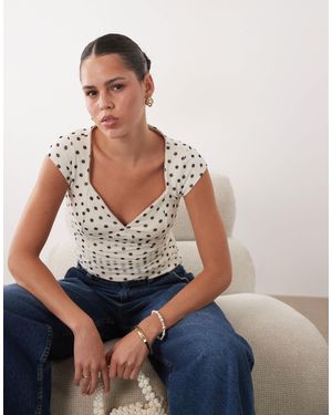 Abercrombie & Fitch – netzstoff-oberteil - Blau