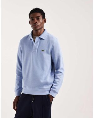 Lacoste Sweatshirt Met Polokraag - Blauw