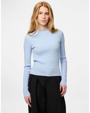 Pieces Knitted Pullover - Blue