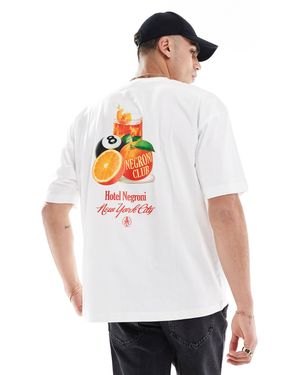 ASOS – oversize-t-shirt - Weiß