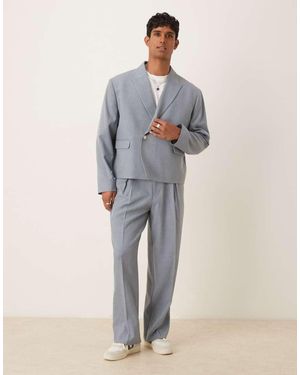 ASOS Wide Leg Suit Trousers - Black