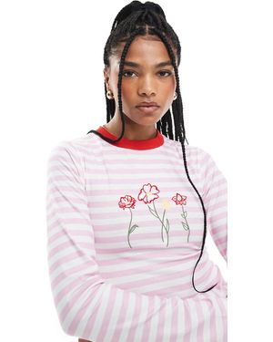 ASOS – figurbetontes oberteil - Pink