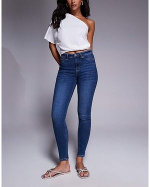 River Island Mid Rise Sculpt Skinny Jeans - Blue