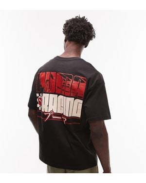 PUMA Racing Back Print T-shirt - Red