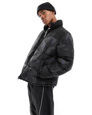 Only & Sons Boxy Oversized Puffer - Black