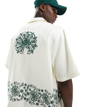 PacSun Short Sleeve Embroidered Shirt - Grey