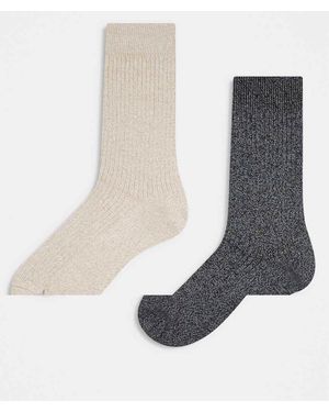 Jack & Jones Premium 2 Pack Socks - Grey