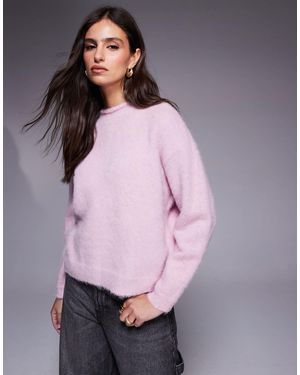 River Island Premium Alpaca-blend Knit Sweater - Purple