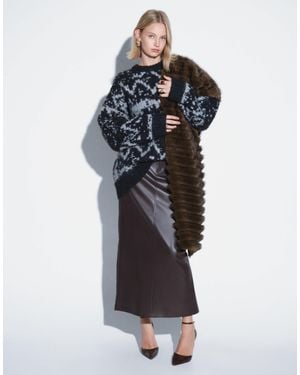 Threadbare Jupe longue en similicuir - chocolat - Neutre