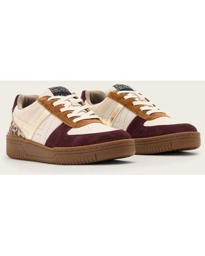 AllSaints Vix Suede Trainers - Natural