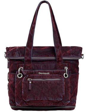 Desigual Large Multi-Position Backpack - Purple