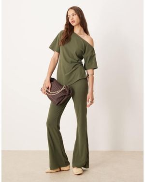 ASOS Wide Leg Trouser Co-ord - Green
