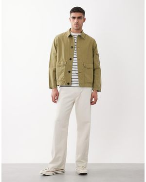 Paul Smith Lightweight Cotton Linen Mix Jacket - Natural