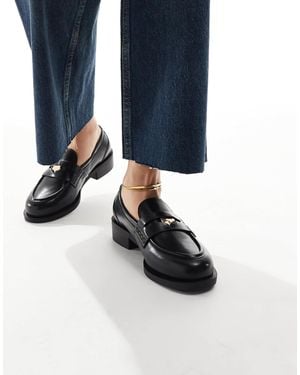 Raid Wide Fit Nonnie Penny Loafers - Black