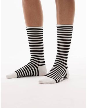 & Other Stories Stripe Ankle Socks - Black