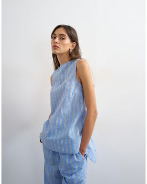 TOPSHOP – ärmelloses oberteil - Blau