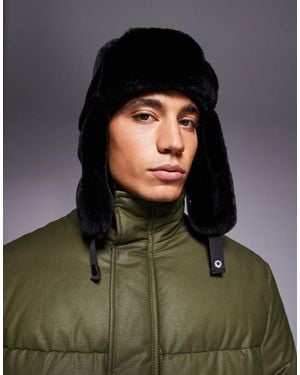 ASOS Faux Fur Trapper Hat - Green