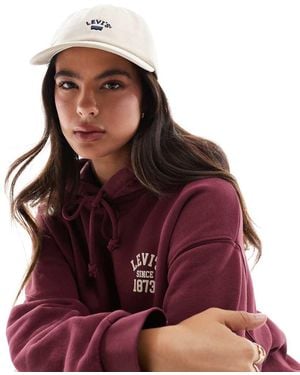 Levi's Gorra Con Logo Pequeño Lazy Girl De -Blanco - Rojo