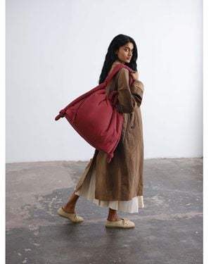 ölend Ona Large Soft Nylon Multiwear Crossbody Bag - Red
