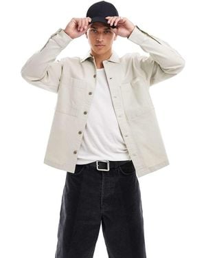 Calvin Klein Utility Overshirt - White