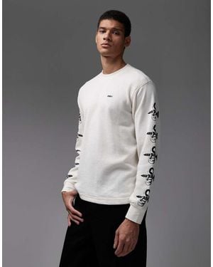 Obey Ears Long Sleeve Thermal T-shirt - Grey