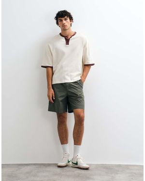 Gap Tie Waist Poplin Shorts - White