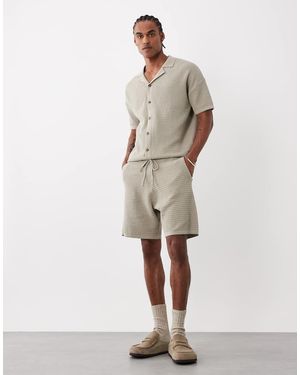 ASOS Knitted Shorts Co-Ord - Natural