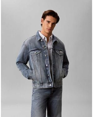 Calvin Klein Denim Truckerjack - Blauw