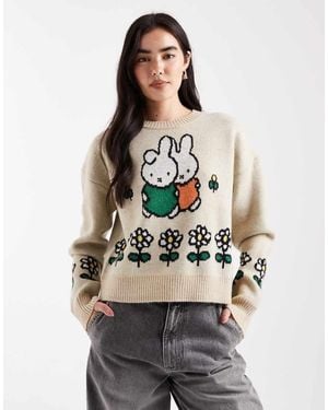 Daisy Street X Miffy Knit Jumper - Grey