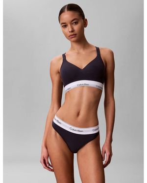 Calvin Klein Icon Cotton Modal Lift Bralette - Grey