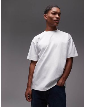 TOPMAN Camiseta Blanca Extragrande De - Gris