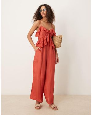 ASOS Tuta Jumpsuit - Rosso